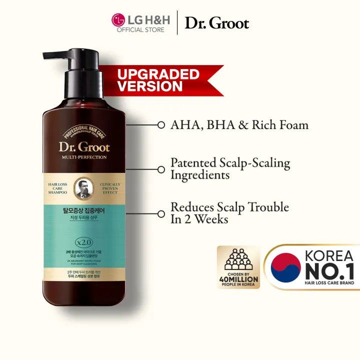 [DR. GROOT] Multi-Perfection Hair Loss Care Shampoo For Oily Scalp 400ml