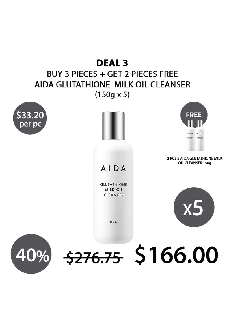 [AIDA] Glutathione Milk Oil Cleanser 150g