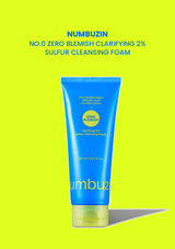 Numbuzin No.0 Zero Blemish Clarifying 2% Sulfur Cleansing Foam 150ml main product image