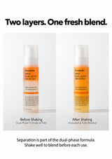 GENABELLE serum mist before shaking and after the two layers are blended