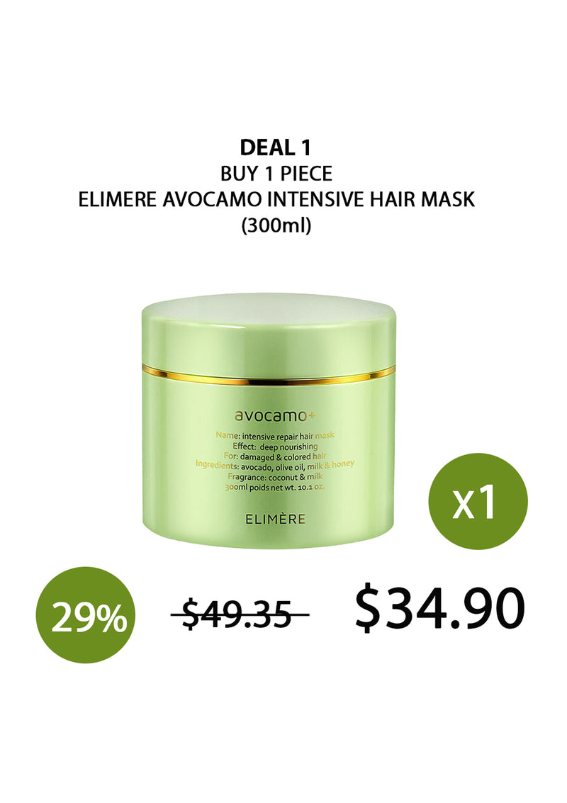 [ELIMERE] Avocamo+ Intensive Repair Hair Mask 300ml