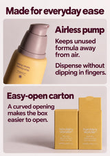 Haruharu Wonder Airyfit airless pump and easy-open carton