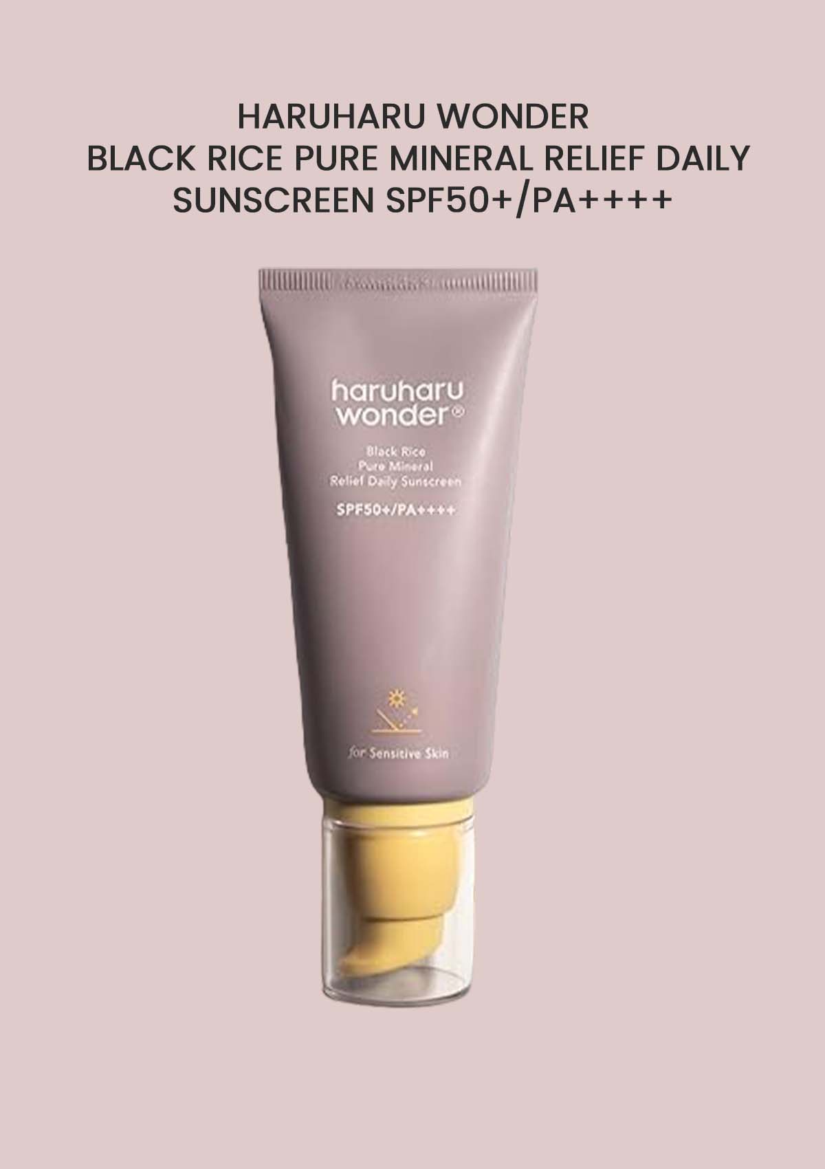 [HARUHARU WONDER] Black Rice Pure Mineral Relief Daily Sunscreen SPF50+/PA++++ 50ml