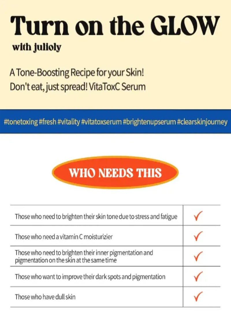 [JULIOLY] Superfood Vita ToxC Smoothie Serum 50ml