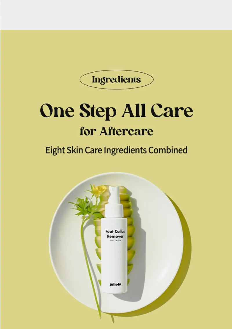 Skincare product with text on a yellow background