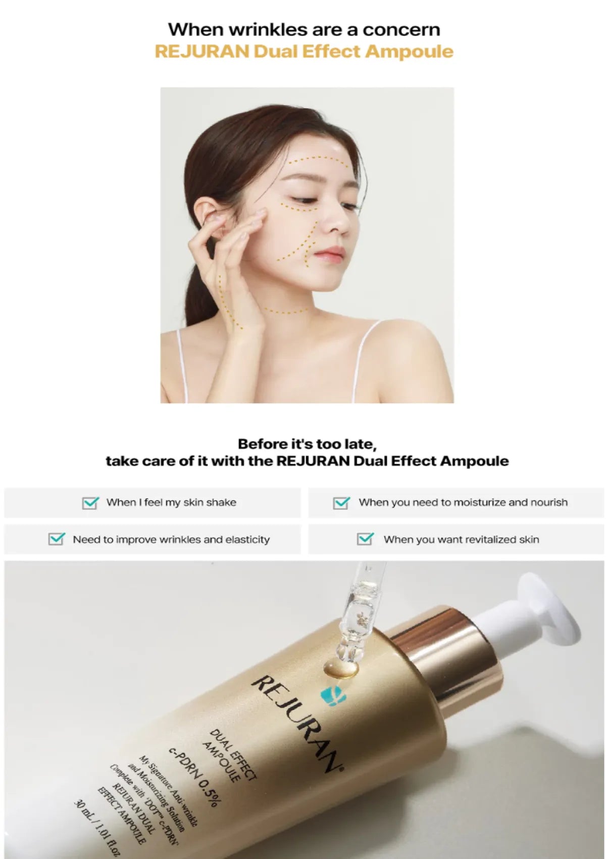 REJURAN Healer Dual Effect Ampoule 30ml – PDRN Repair & Elasticity