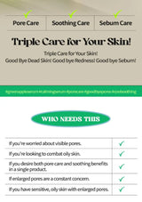 Product advertisement for skin care with text on benefits and who needs it.