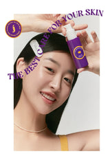 Woman applying skincare product with text 'The Best Care for Your Skin' and a brand logo.