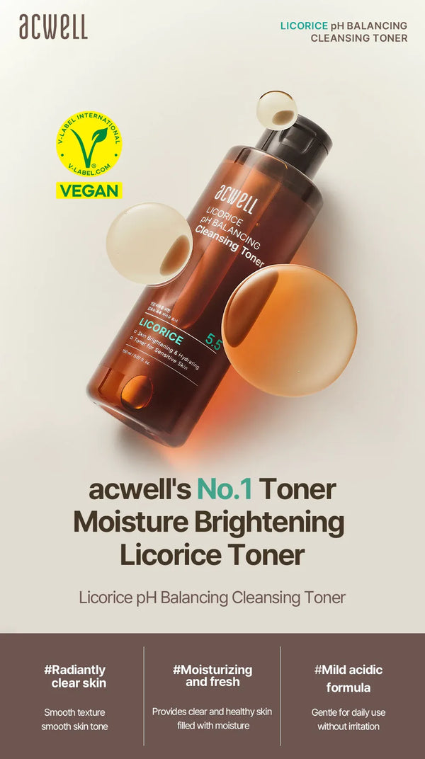 [ACWELL] Licorice PH Balancing Cleansing Toner 300ml