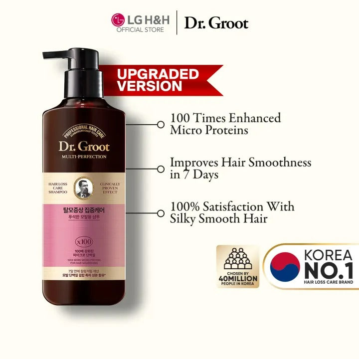[DR. GROOT]  Multi-Perfection Hair Loss Control Shampoo for Frizzy Hair 400ml