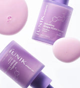 iUNIK Volufiline Grape PDRN Serum purple bottle and silky texture visual
