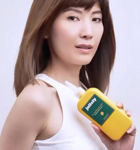 Archive photograph of Jeanette Aw with JULIOLY Silk Keratin Repair Treatment