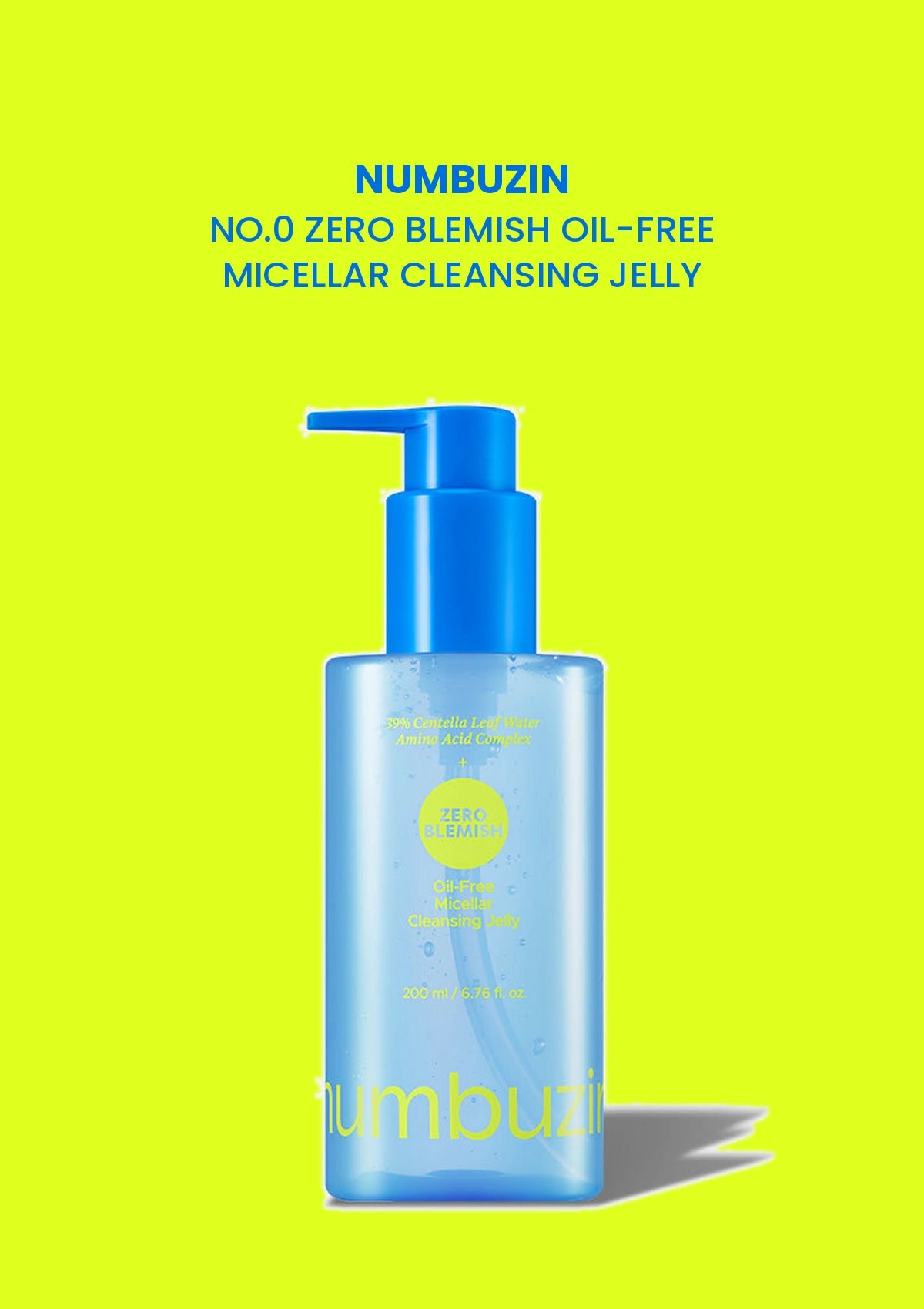 Numbuzin No.0 Zero Blemish Oil-Free Micellar Cleansing Jelly 200ml main product image