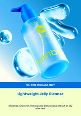Numbuzin No.0 cleansing jelly lightweight gel texture and blue pump bottle
