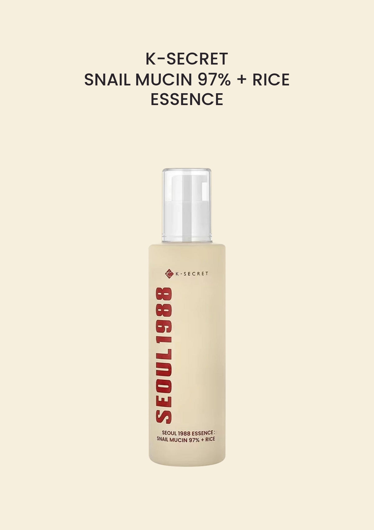 K-SECRET snail mucin rice essence