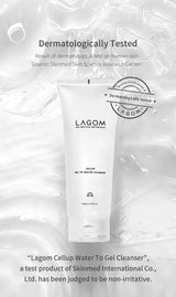 LAGOM Cellup Gel To Water Cleanser dermatologically tested formula
