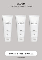 LAGOM Cellup Micro Foam Cleanser Buy 2 plus 1 free, 3 pieces