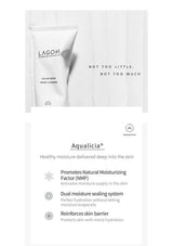 LAGOM Cellup Micro Foam Cleanser campaign image and AQUALICIA moisture care