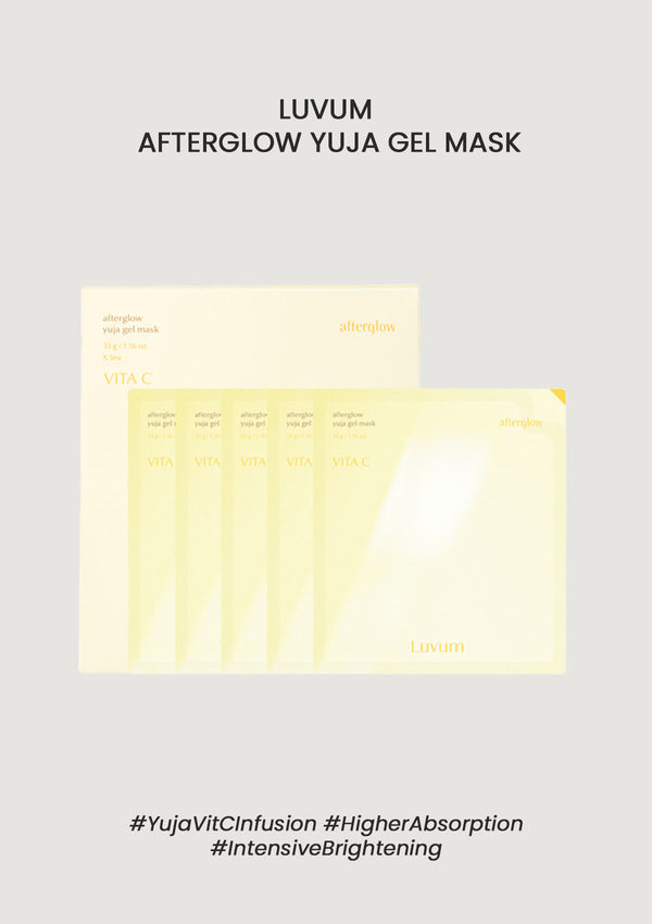 [LUVUM] Afterglow Yuja Gel Mask (1 Box = 5 Masks X 33g)