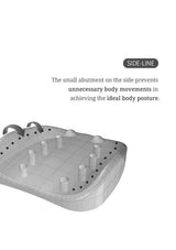 Gray 3D model of a medical device with text on a white background