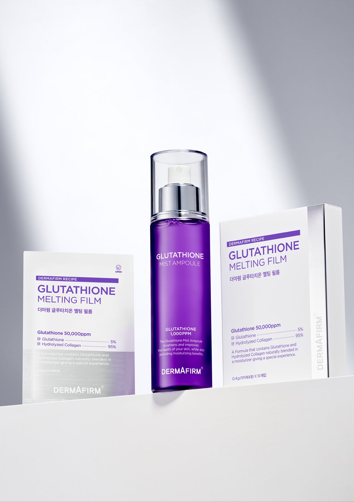 derma glutathione orally dissolving film Dermafirm Brightening Range – Mist Ampoule & Melting – COCOMO Days Supply:30 Day Supply Shirayuki 180,000mg Japan's EXCLUSIVE serum to support hydrated skin