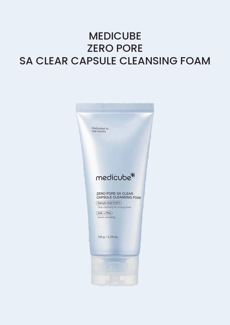 Medicube Zero Pore SA Clear Capsule Cleansing Foam 120g — branded main product image