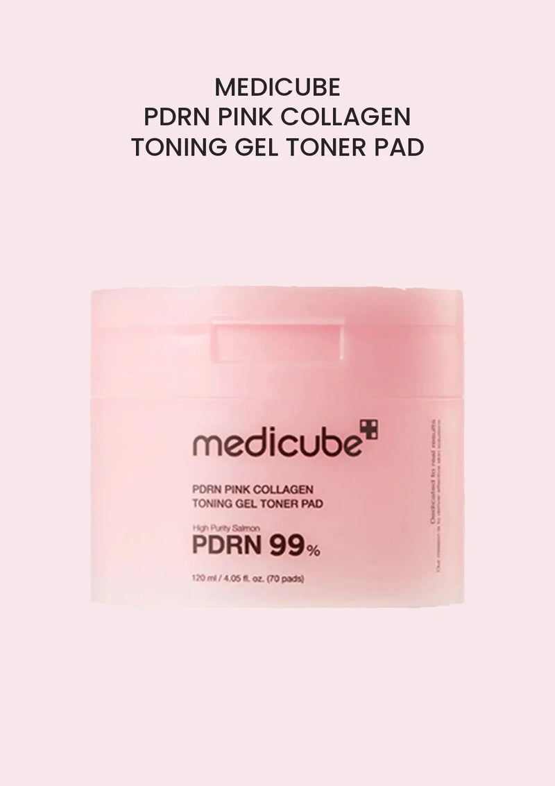 Medicube PDRN Pink Collagen Toning Gel Toner Pad 120ml (70 Pads) — Pink PDRN range main image