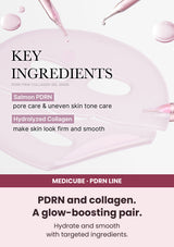 MEDICUBE PDRN Pink Collagen Gel Mask salmon PDRN and hydrolyzed collagen ingredients
