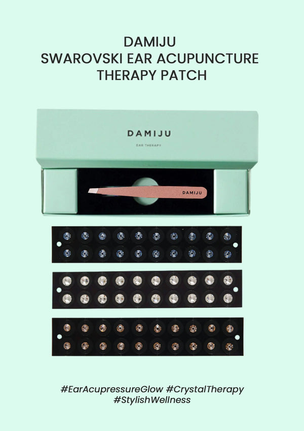 DAMIJU Swarovski ear acupuncture therapy patch set
