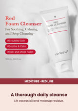 Medicube Red Foam Cleanser 120ml — A thorough daily cleanse