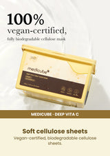 Medicube Deep Vita C Daily Quick Mask 350g — Soft cellulose sheets