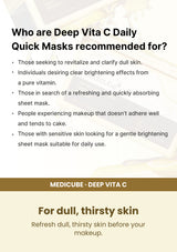 Medicube Deep Vita C Daily Quick Mask 350g — For dull, thirsty skin