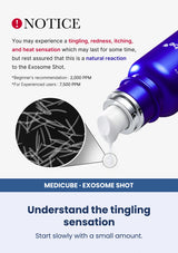 Medicube One Day Exosome Shot Mild 2000 | Strong 7500 (30ml) — Understand the tingling sensation