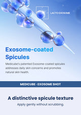 Medicube One Day Exosome Shot Mild 2000 | Strong 7500 (30ml) — A distinctive spicule texture