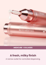 Medicube Collagen Glow Booster Serum 15ml — A fresh, milky finish