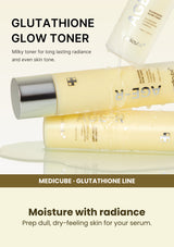 Medicube AGE-R Glutathione Glow Toner — Moisture with radiance. Prep dull, dry-feeling skin for your serum.