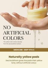 Medicube Deep Vita C Pad 150g (1 Box = 70 Pads) — Naturally yellow pads