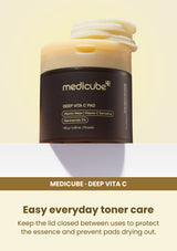 Medicube Deep Vita C Pad 150g (1 Box = 70 Pads) — Easy everyday toner care