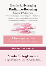 Medicube PDRN Pink One Day Serum — Comfortable glow care. A light ampoule for smooth, hydrated skin.