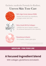Medicube PDRN Pink One Day Serum — A focused ingredient blend. With collagen, glutathione and elastin.