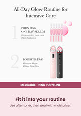 Medicube PDRN Pink One Day Serum — Fit it into your routine. Use after toner, then seal with moisturiser.