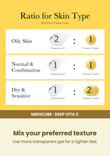 Medicube Deep Vita C Capsule Cream 55g — Mix your preferred texture