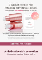 Medicube PDRN Pink Exosome Shot Serum — A distinctive skin sensation. Spicules can create a tingling feeling.