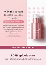 Medicube PDRN Pink Exosome Shot Serum — PDRN spicule care. Apply after cleansing, before other skincare.