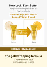 Medicube Kojic Acid Turmeric Wrapping Mask 75ml — The gold wrapping formula. A flexible film for your evening skincare routine.
