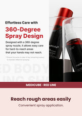 Medicube Red Acne Body Peeling Shot Cleanser 110g — Reach rough areas easily