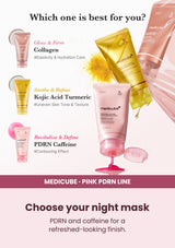 Medicube PDRN Pink Caffeine Night Wrapping Mask — Choose your night mask. PDRN and caffeine for a refreshed-looking finish.