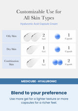 Medicube Hyaluronic Moisturizing Capsule Cream 55g — Blend to your preference