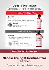 Medicube Hypochlorous Acid Peel Shot 80ml — Choose the right treatment for the area