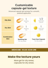 Medicube Kojic Acid Turmeric Capsule Cream 53g — Make the texture yours. More gel for oily areas; capsules for dry areas.